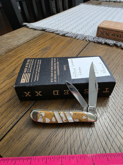 2007 Case XX Snow Leopard Stone EX220 Case Exotic Series