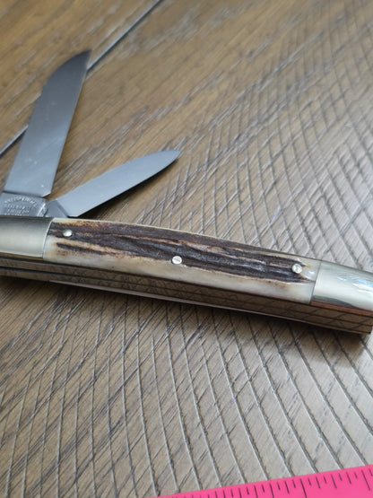 Fight N' Rooster - 2 Blade Congress with Stag Handles - Frank's Celebrated