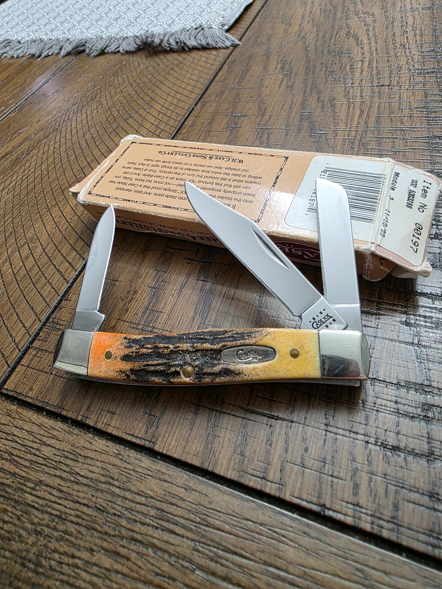 2000 Case XX 10 Dot Stag Handle Stockman 5332 with Original Box 00197