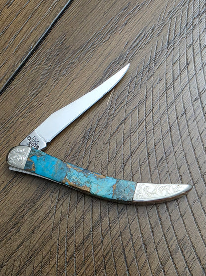 2010 Case XX Tiny Toothpick Gold Quartz Vein? Exotic Series SN 005