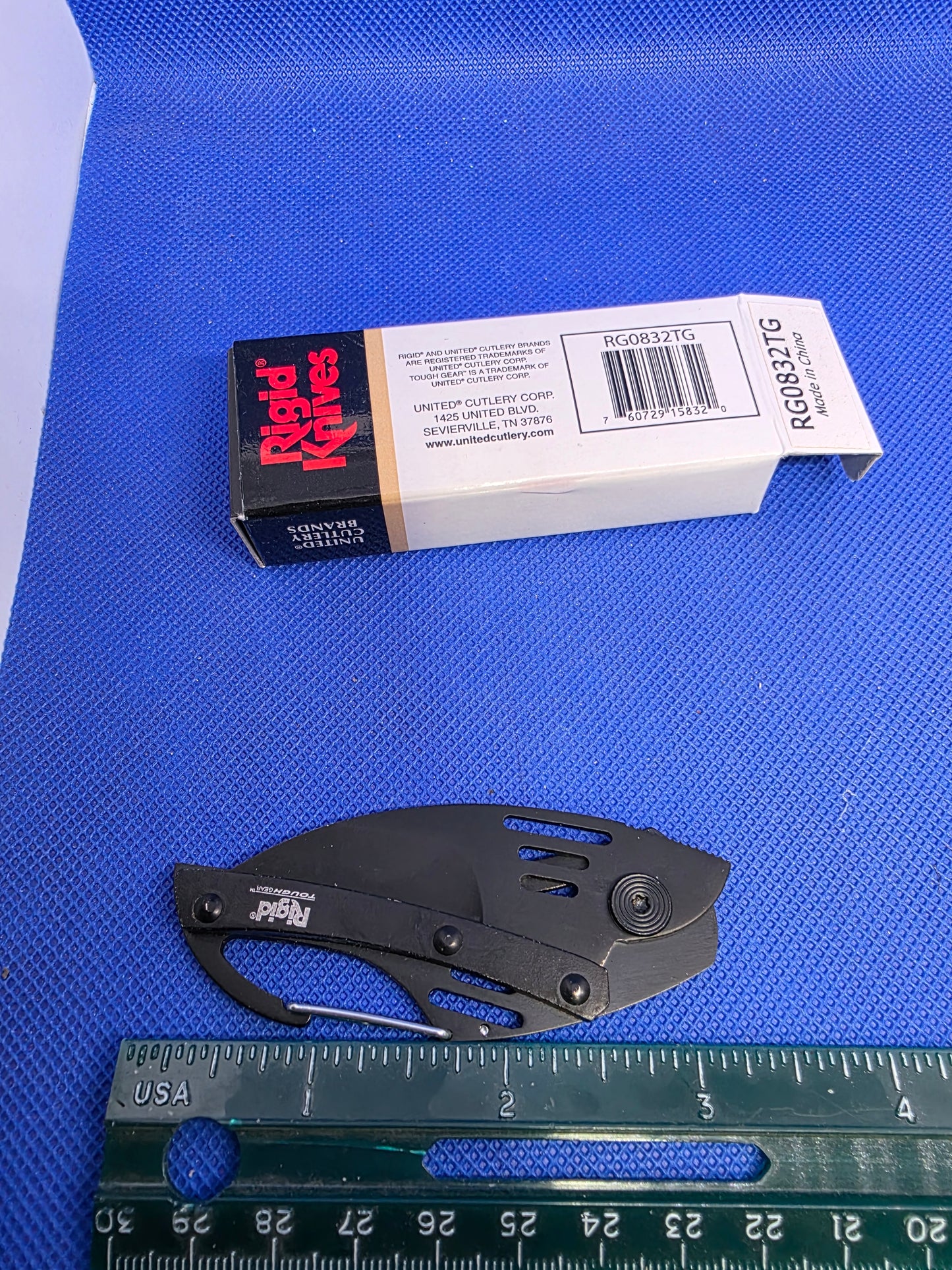 Rigid Tough Gear - Wharncliffe Frame lock - Skelton Handle - RG0832TG