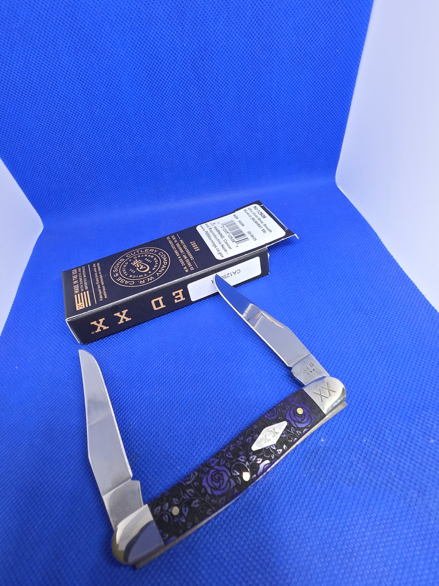 2025 Case XX Ultra Violet Rose Muskrat knife CA12506 R Special Factory Order