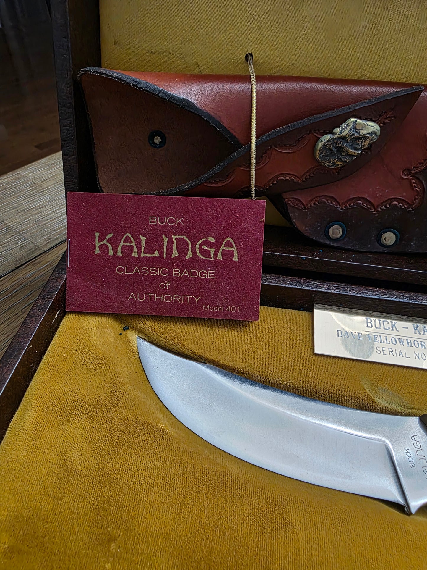 1972-1986 Buck Kalinga Yellowhorse Custom with display box #23