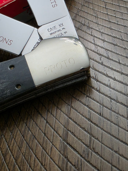 1991 Case XX Classic Grey Bone Large Coke Bottle Trapper 62050 PROTO Winston Cup Champion