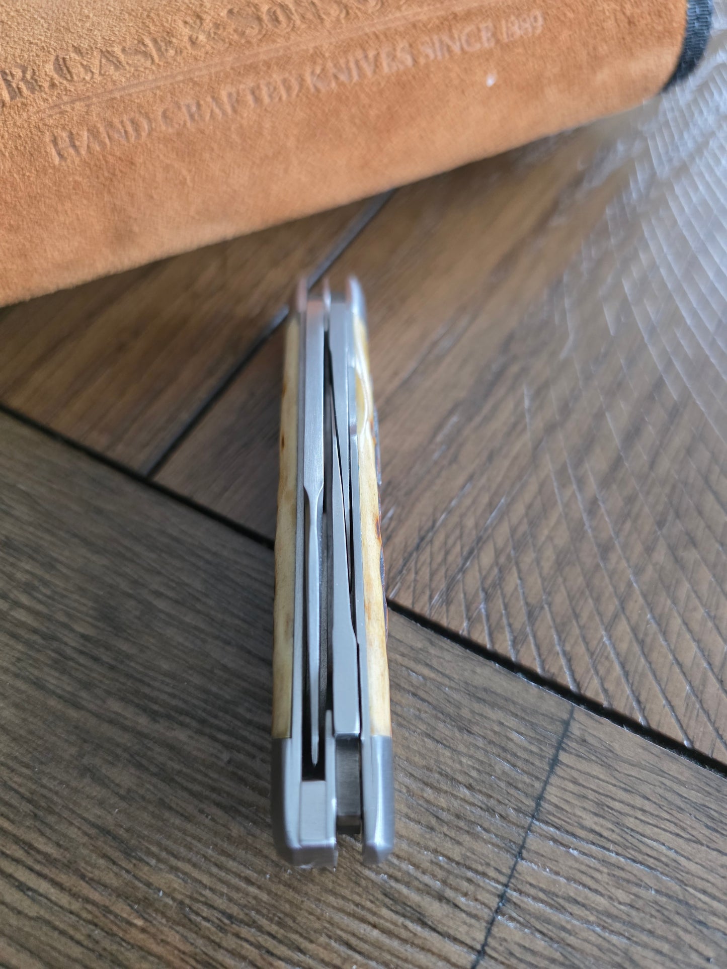 2015 Case XX Tony Bose Cattle Knife Chestnut Bone 07223 154CM