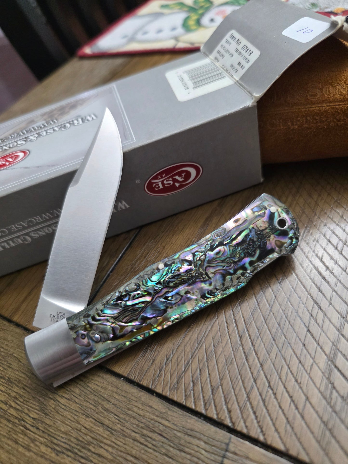 2016 Case XX Tony Bose Wilfred Lockback Hunter Abalone 07418