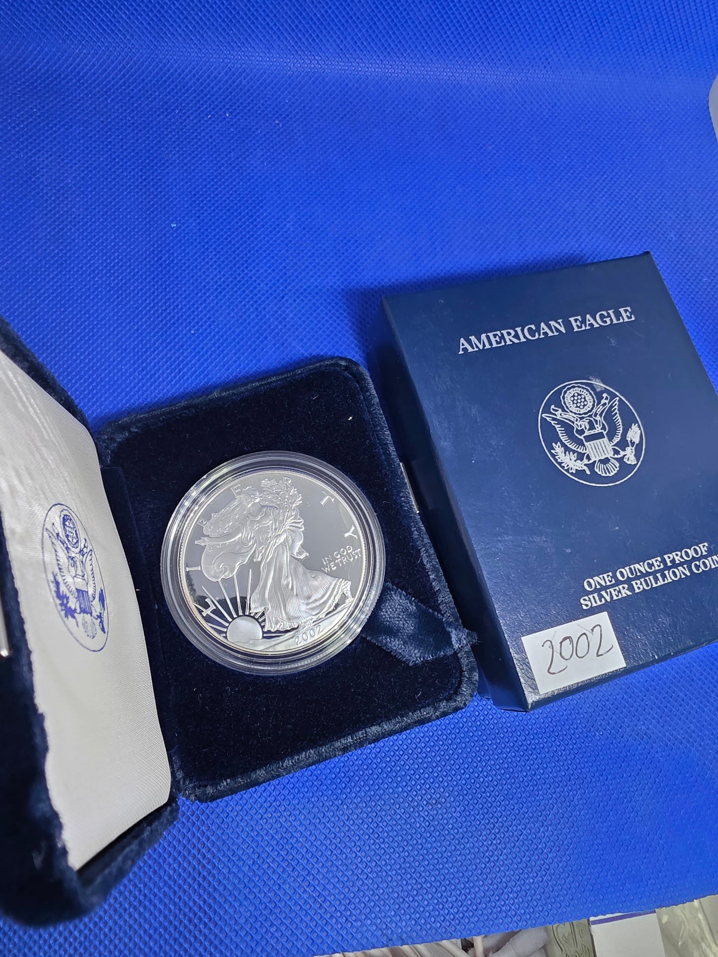 2002 SAE Proof Silver American Eagle $1 New in Box