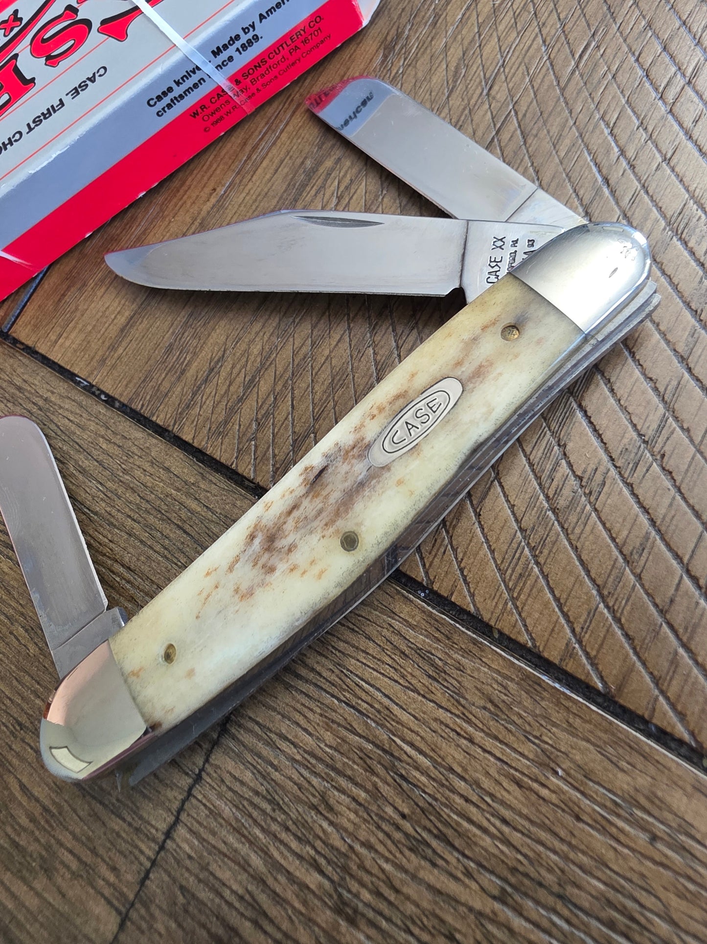 1993 Case XX A6347 Stockman Pocket Knife Appaloosa Handles NIB 01578