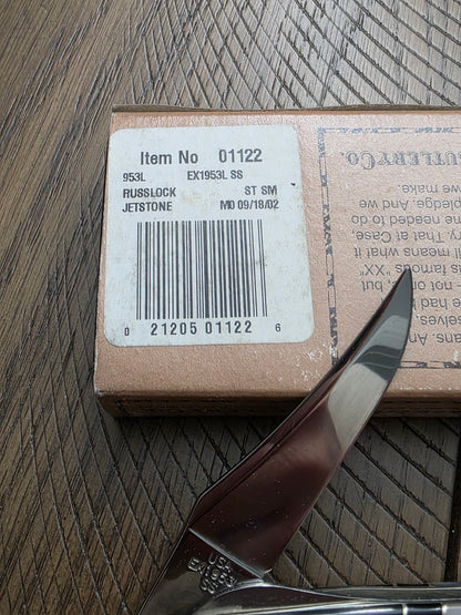 2002 Case XX Russlock Black Jetstone EX1953L - 01122