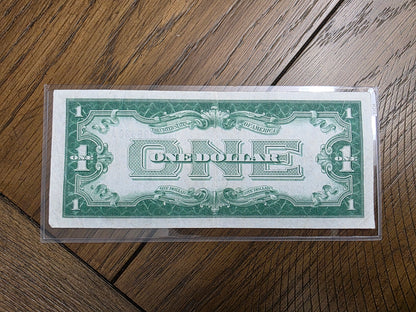 1928 Series $1 Silver Certificate Funny Back AU Condition