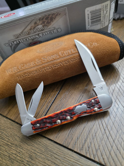 2014 Case XX Tony Bose Lockback Whittler Chestnut Bone 154CM - 07216