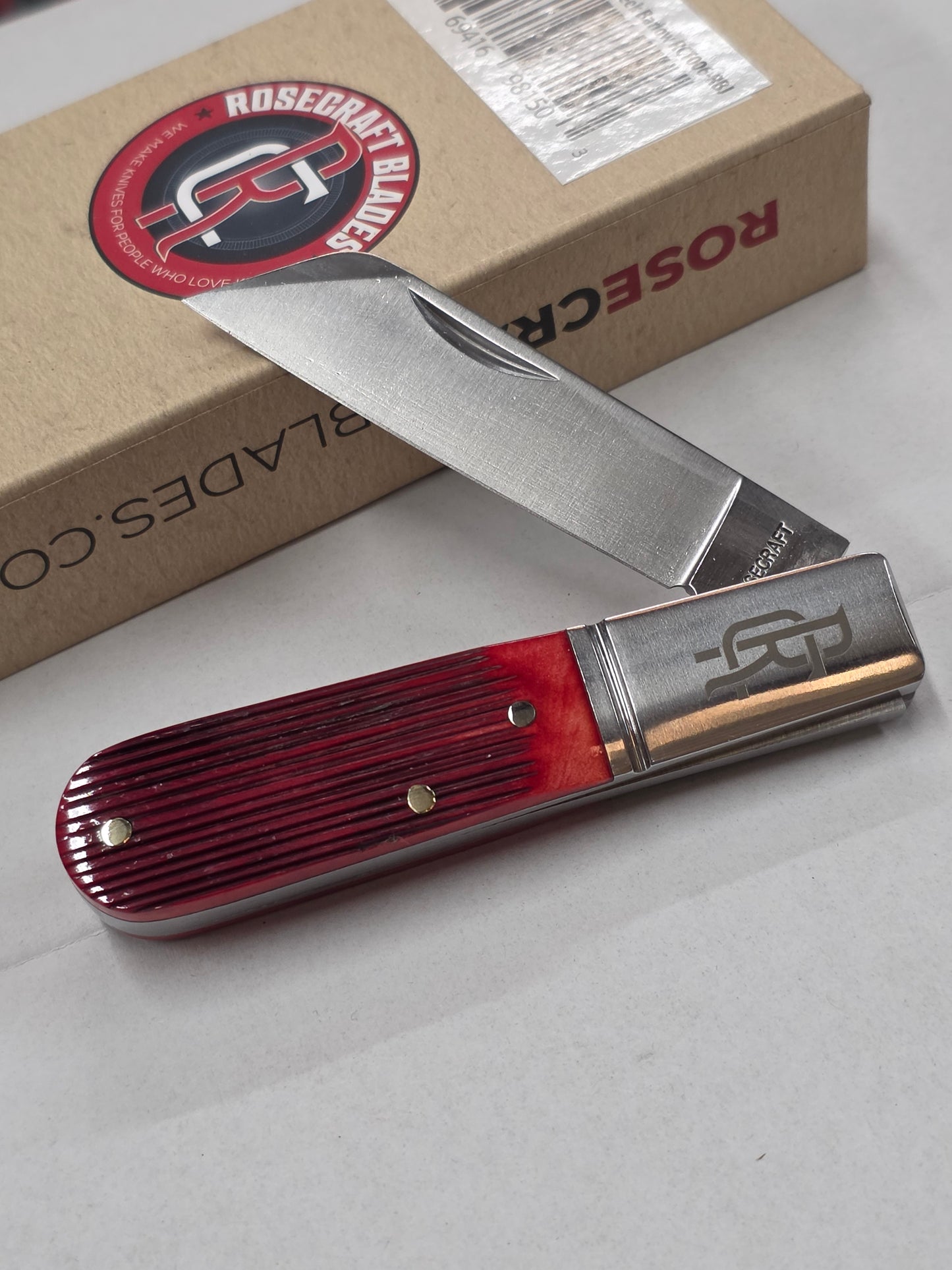 RoseCraft Blades Red Barnboard Jig Beaver Creek Barlow RCT006-RBJ