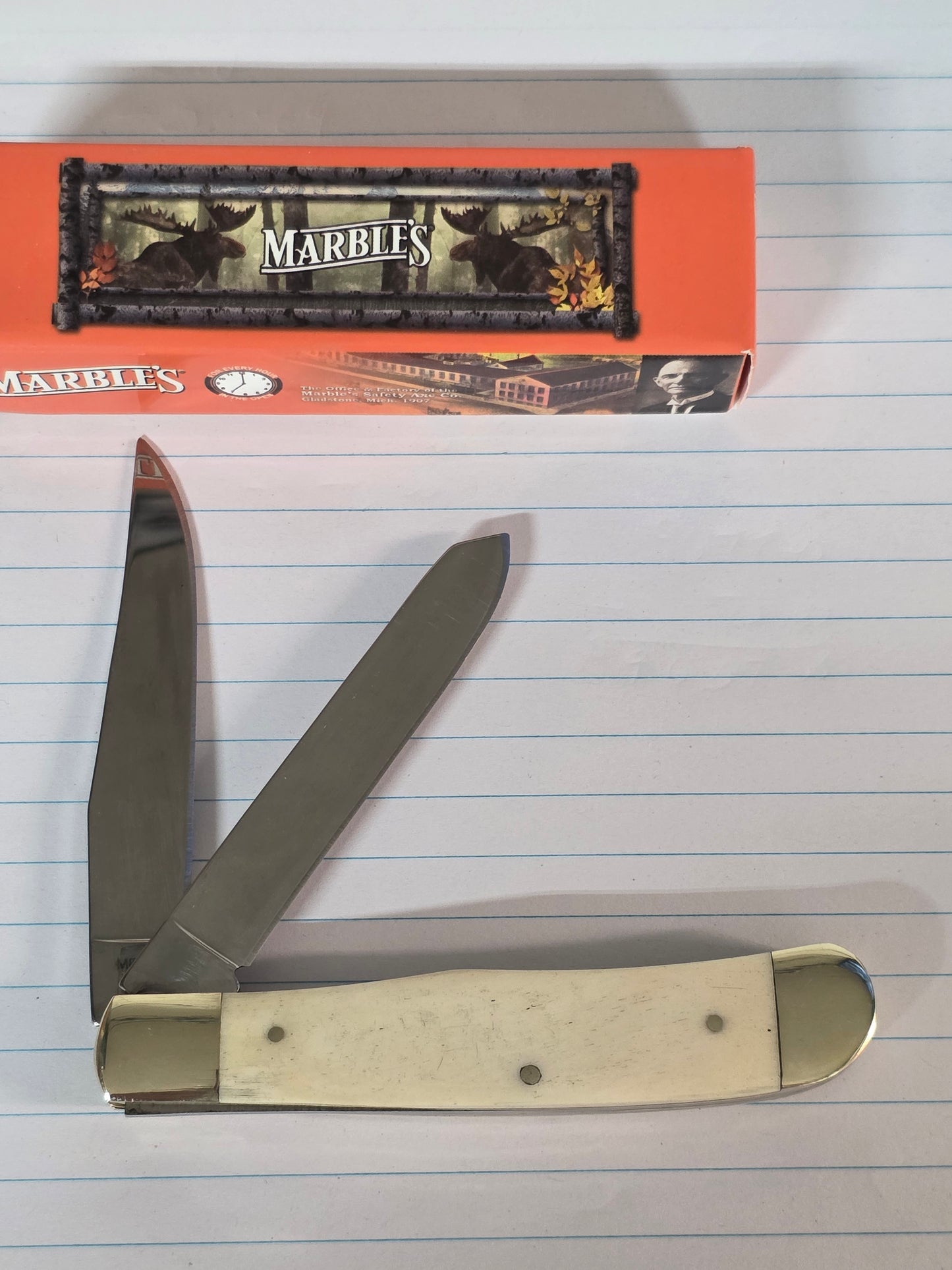 Marbles Trapper - Phil 4:13 - Smooth White Bone MR578PHIL