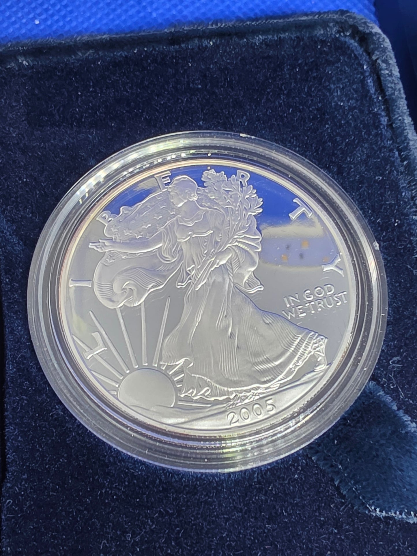 2005 SAE Proof Silver American Eagle $1 New in Box