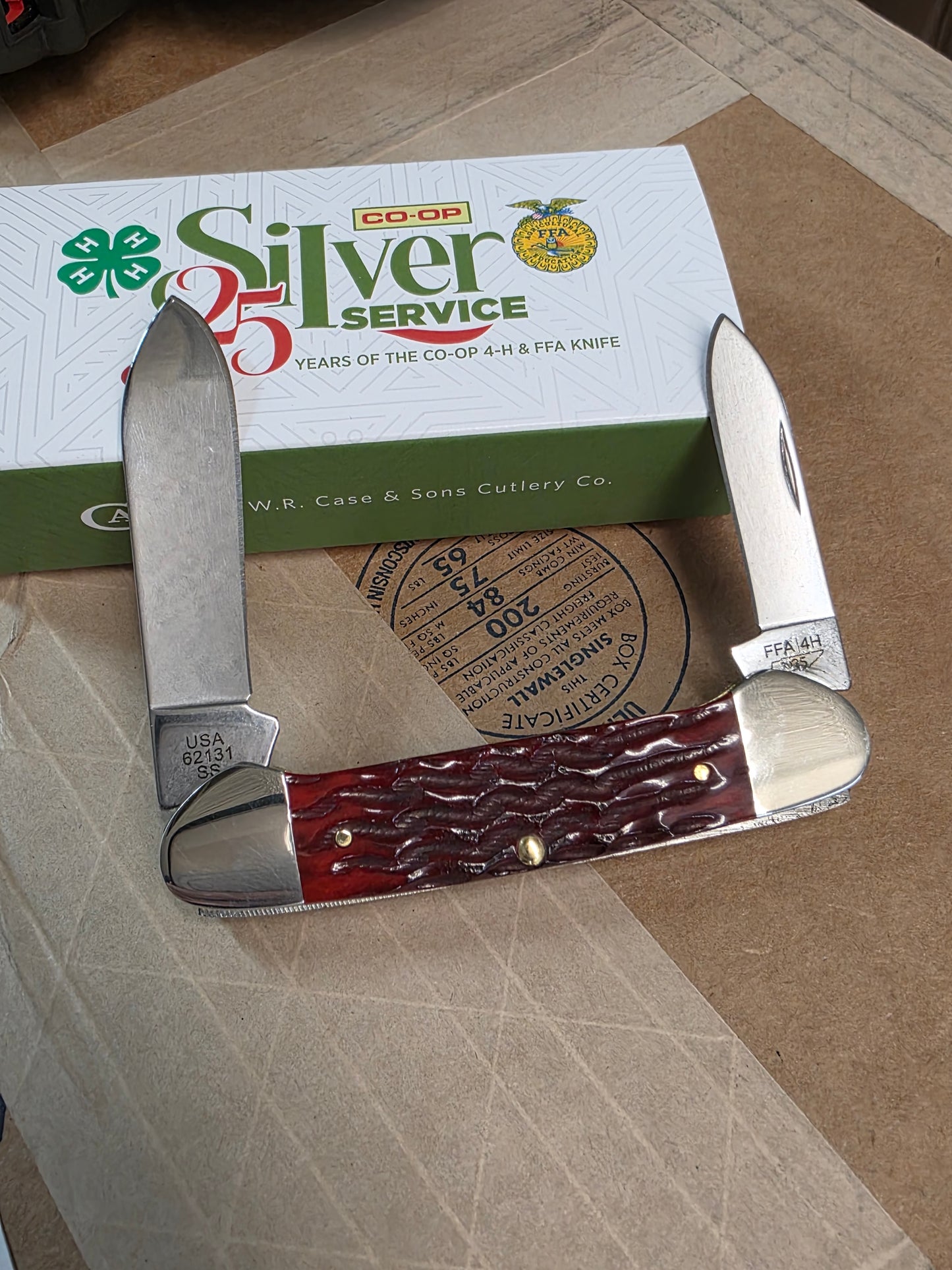 2025 Case XX CO-OP Canoe Heritage Jig Red Bone Limited Run 25th Anniversary