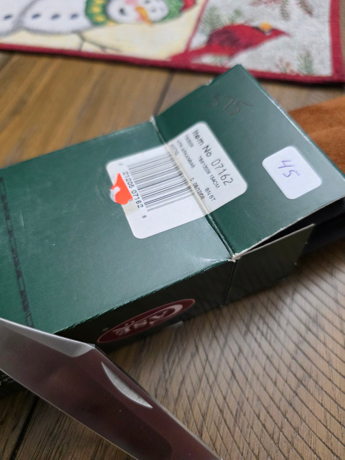 2008 Case XX Tony Bose Hunter Arkansas Antique Jig Bone 07162