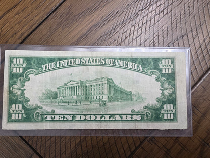 1929 Series $10 Bank Note of Barbourville Kentucky National Bank of John A. Black