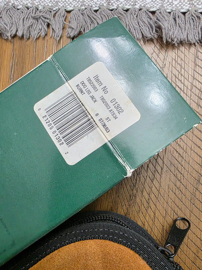 2003 Case XX Tony Bose Calab Dog Leg Jack Burnt Stag Handle Knife 01302 NIB