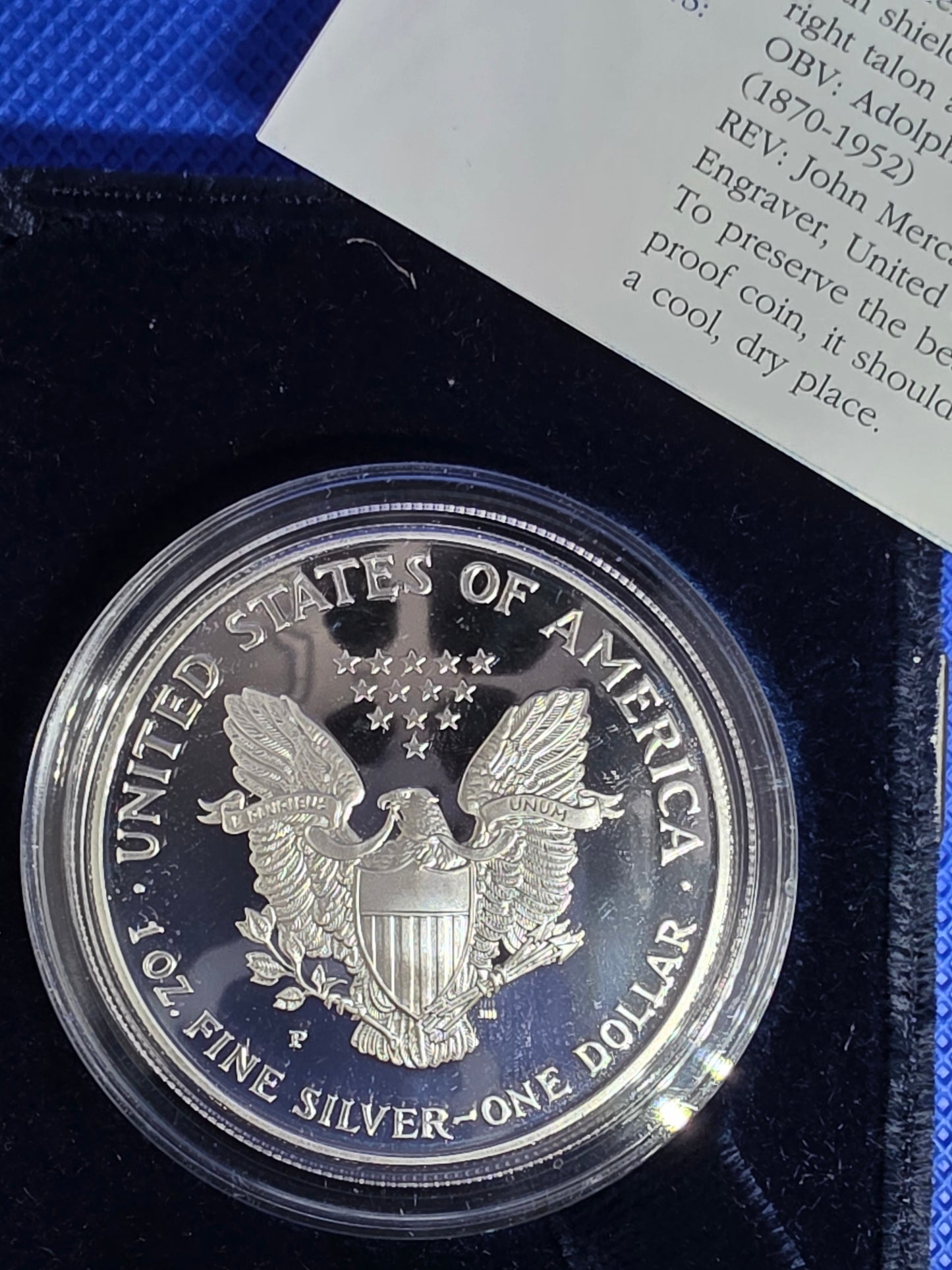 1999 SAE Proof Silver American Eagle $1 New in Box