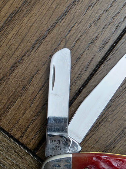 1989 Case XX R6318 Red Bone Stockman Centennial