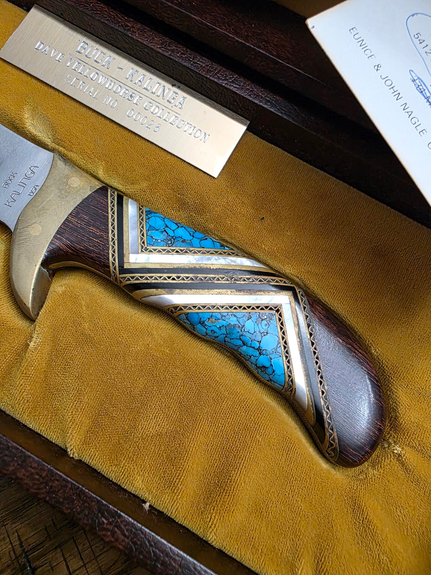 1972-1986 Buck Kalinga Yellowhorse Custom with display box #23