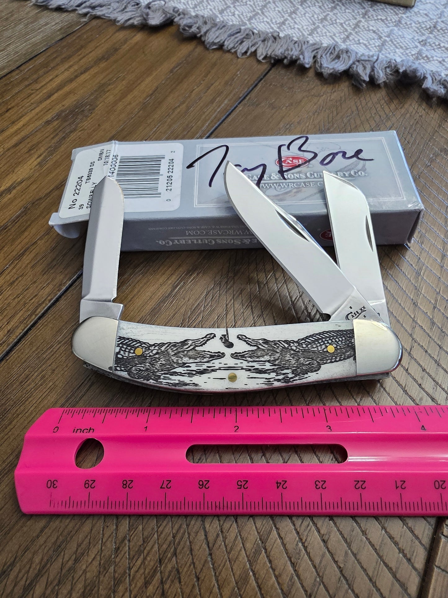 2017 Case XX Smooth Natural Bone Sowbelly - Harvey's Hardware Exclusive  - Tony Bose 22204