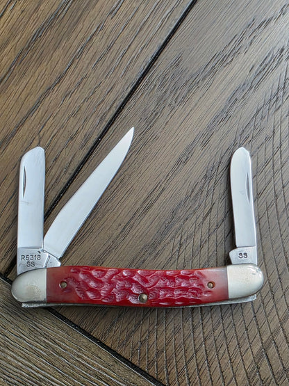 1989 Case XX R6318 Red Bone Stockman Centennial