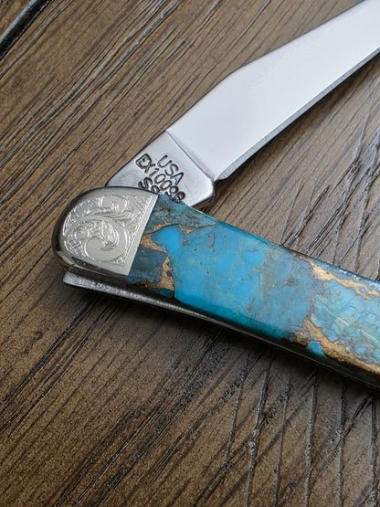 2010 Case XX Tiny Toothpick Gold Quartz Vein? Exotic Series SN 005