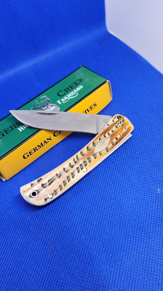 The Hillbilly Farmhand - Burnt Bone Stag Handles - GCFH037BRBST