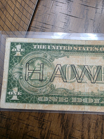 1935 A Series $1 Red Seal Emergency Fund Hawaii STAR NOTE