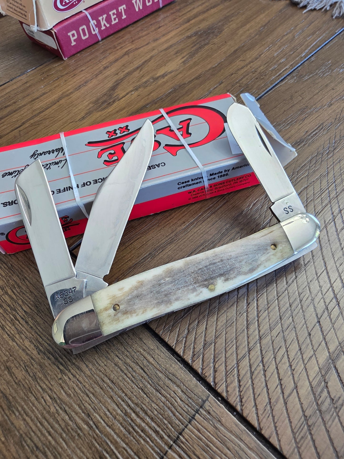 1993 Case XX A6347 Stockman Pocket Knife Appaloosa Handles NIB 01578