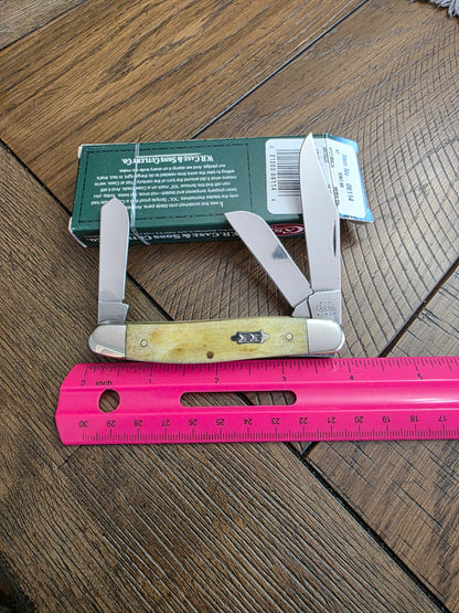 2003 Case XX 6347 Smooth Antique Bone Stockman Pocket Knife SFO