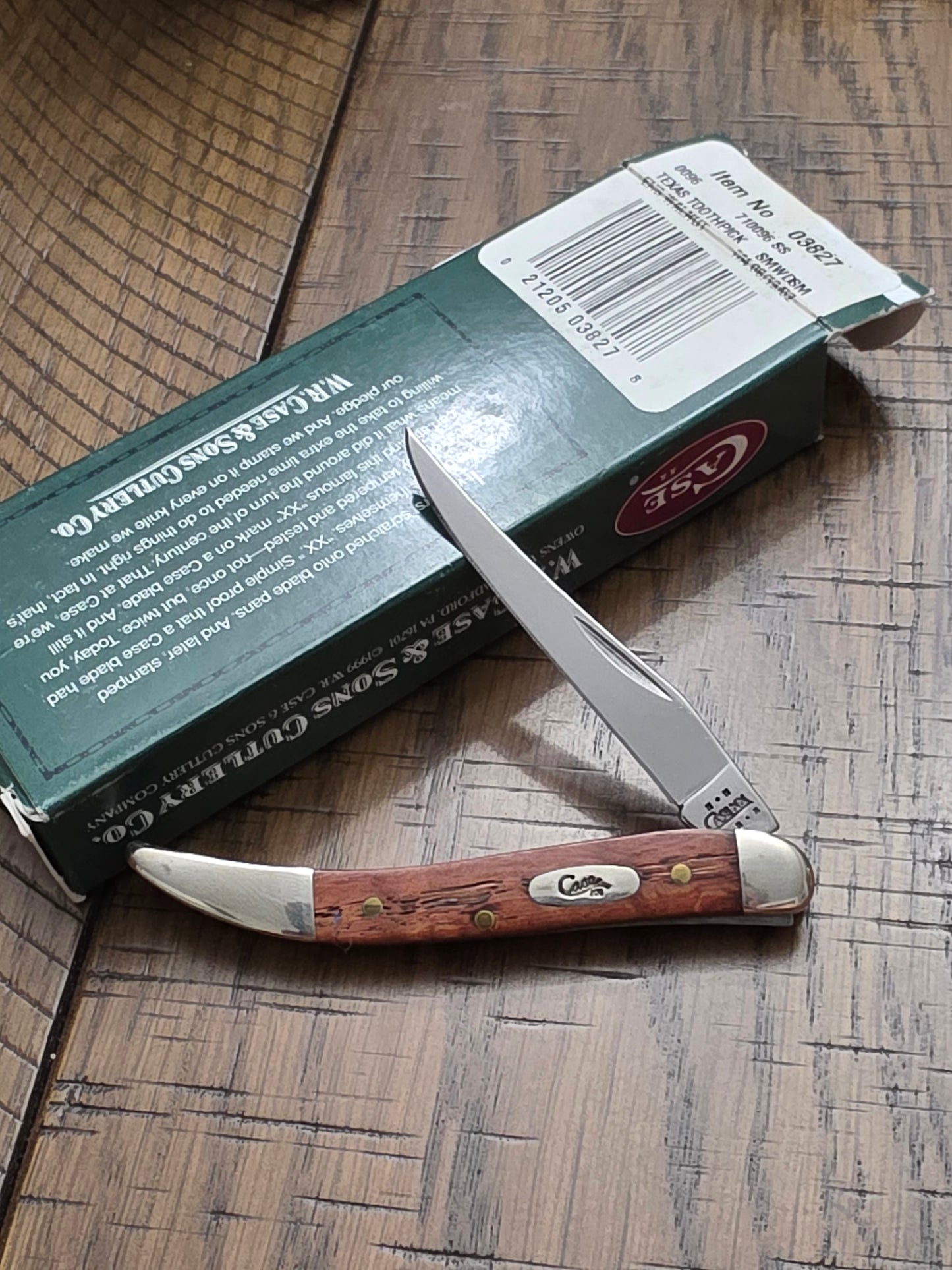 2002 Case XX English Walnut Tiny Toothpick 03872