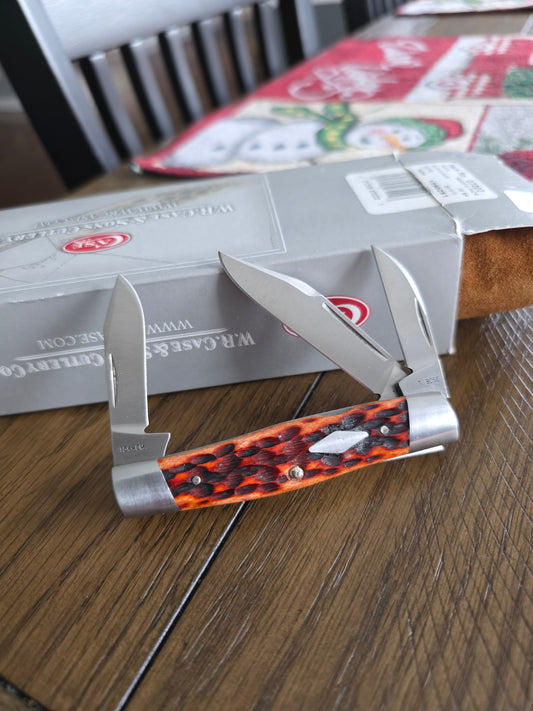 2015 Case XX Tony Bose Cattle Knife Antique Bone 07222 154CM