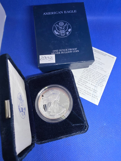 2003 SAE Proof Silver American Eagle $1 New in Box