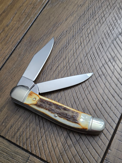 J.A. Henckels Stag Handle Copperhead German Made Unused Condition