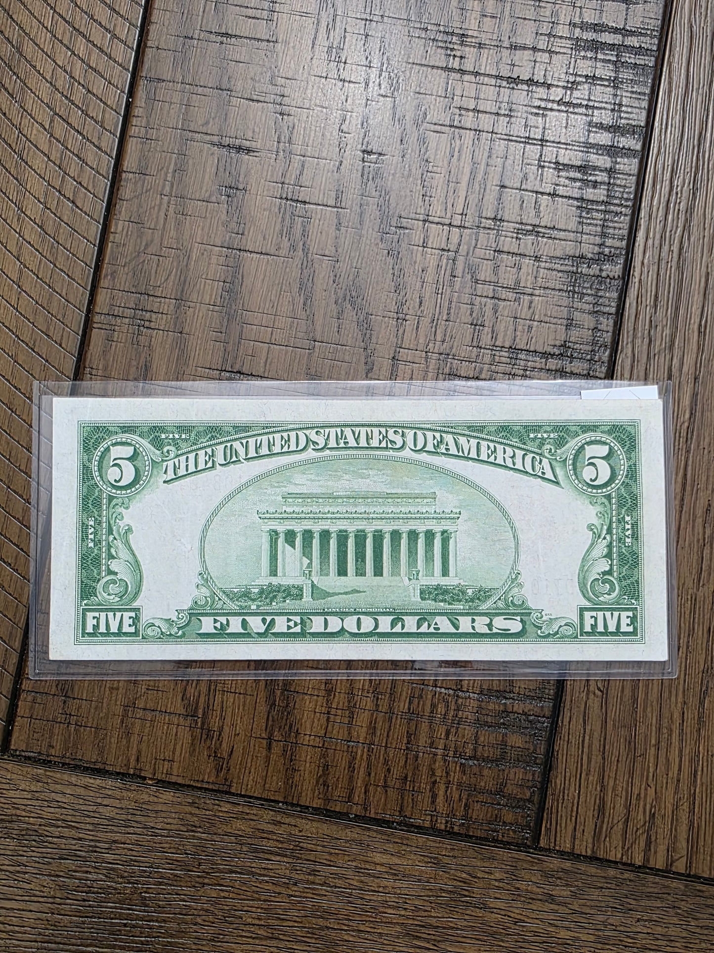 1928 B $5 Dollar Red Seal United States Note Uncirculated Condition