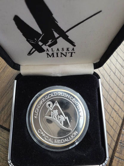 1998 Klondike Gold Rush Centennial - Commemorative coin - 1oz silver medallion