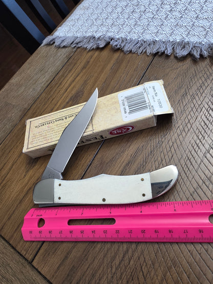 2013 Case XX Natural Bone Fold Hunter Knife - 2013 Christmas Knife - 10539