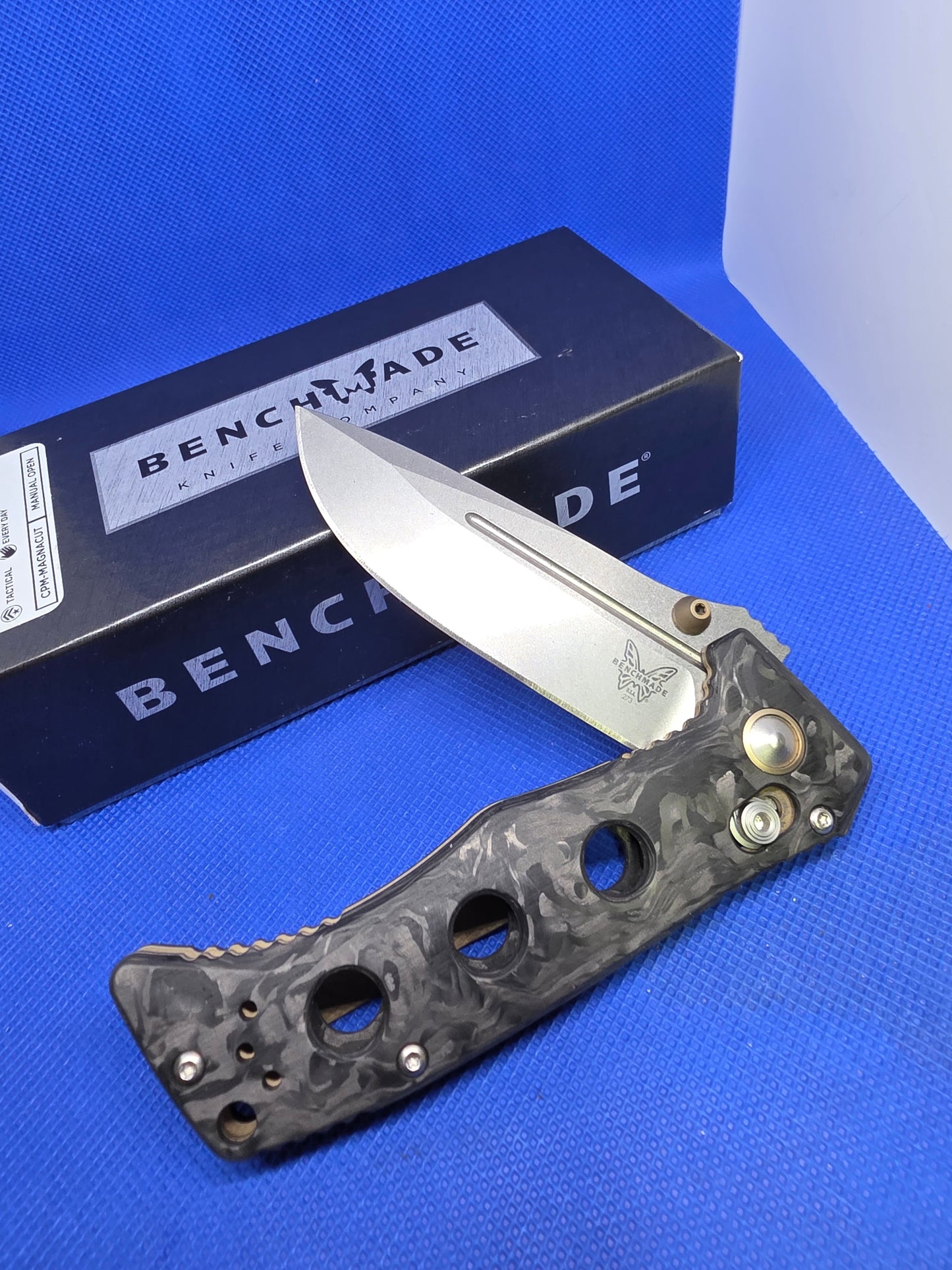 Benchmade 273-03 Mini Adams Carbon Fiber CPM Magnacut - New - Black Class