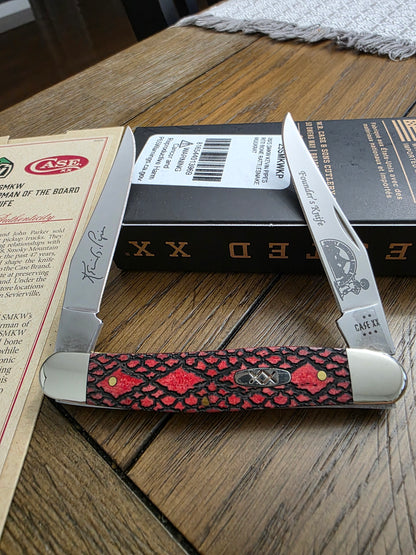 2025 Case XX Red Rattlesnake Muskrat - SMKW Founder/Chairman Knife 1 of 100