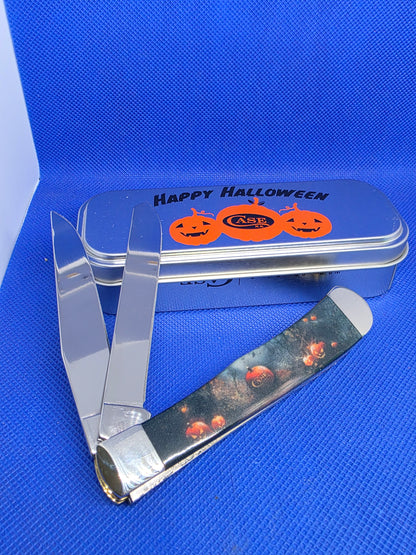 2025 Case XX 10642 Halloween Trapper Color infused Handles 4254 Happy Halloween