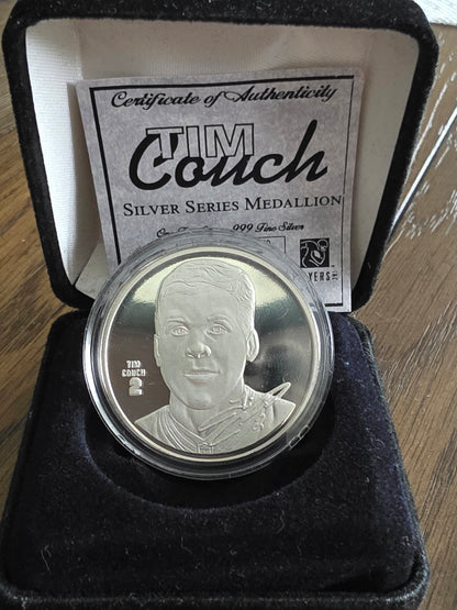 Tim Couch Commemorative coin - 1oz silver medallion 1 of 5000