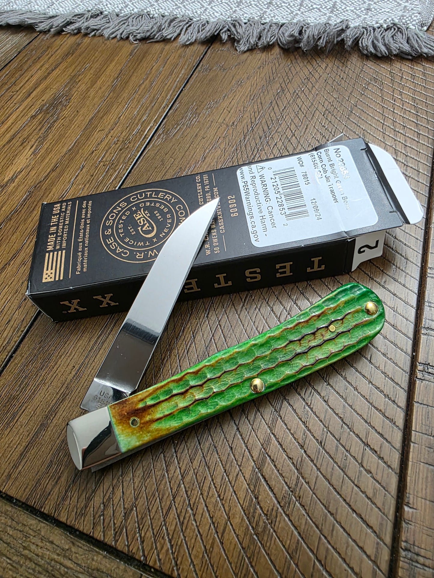 2024 Case XX Lizard Skin Trapper Single Blade Wharncliffe Shepherd Hills Exclusive 22853