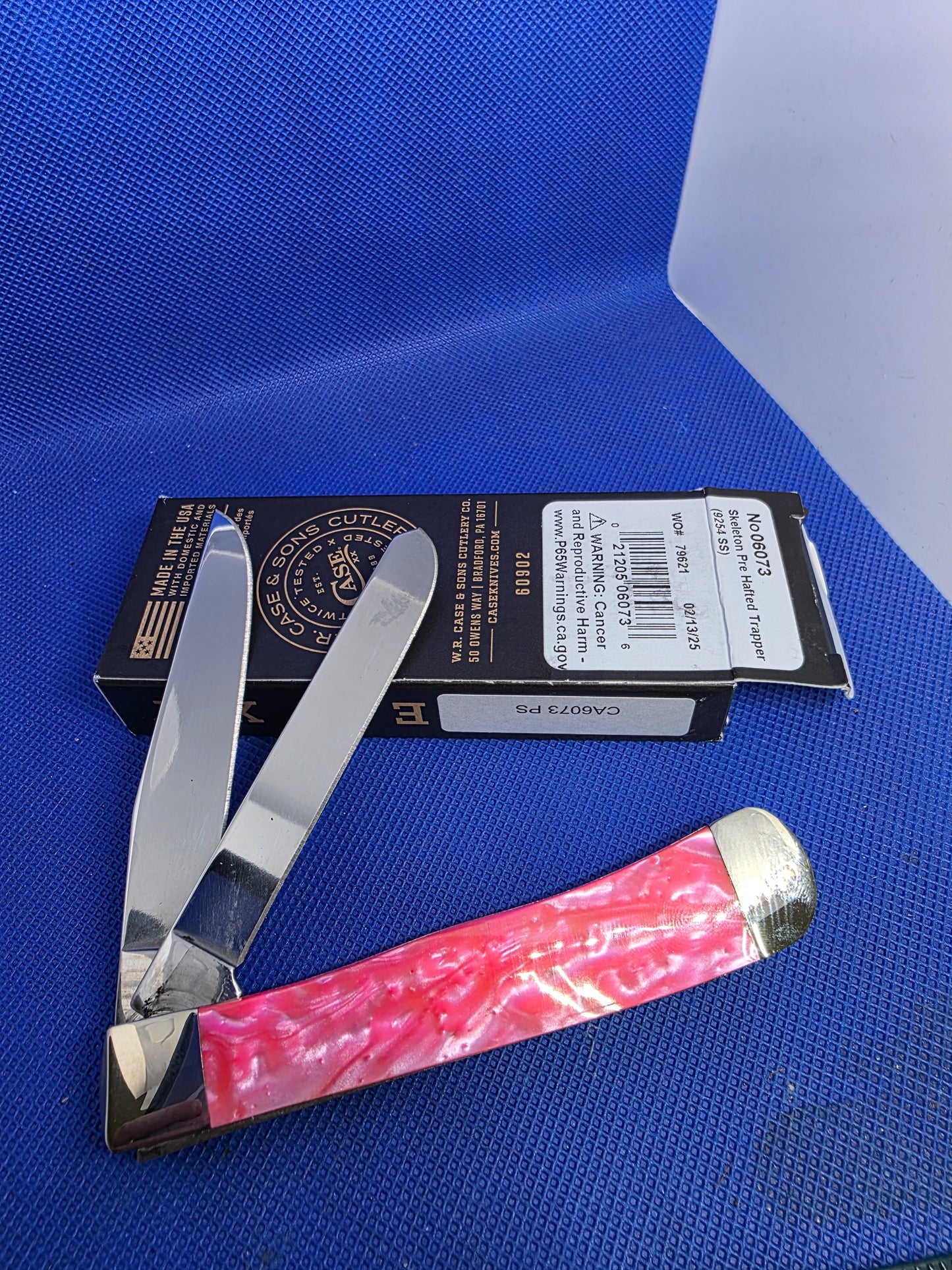 Case XX Corelon Trapper with Pink Salmon Handles  - 6073-PS