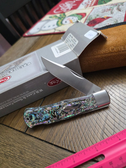 2016 Case XX Tony Bose Wilfred Lockback Hunter Abalone 07418