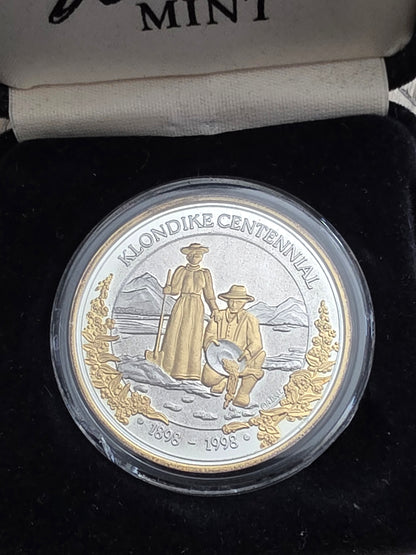 1998 Klondike Gold Rush Centennial - Commemorative coin - 1oz silver medallion