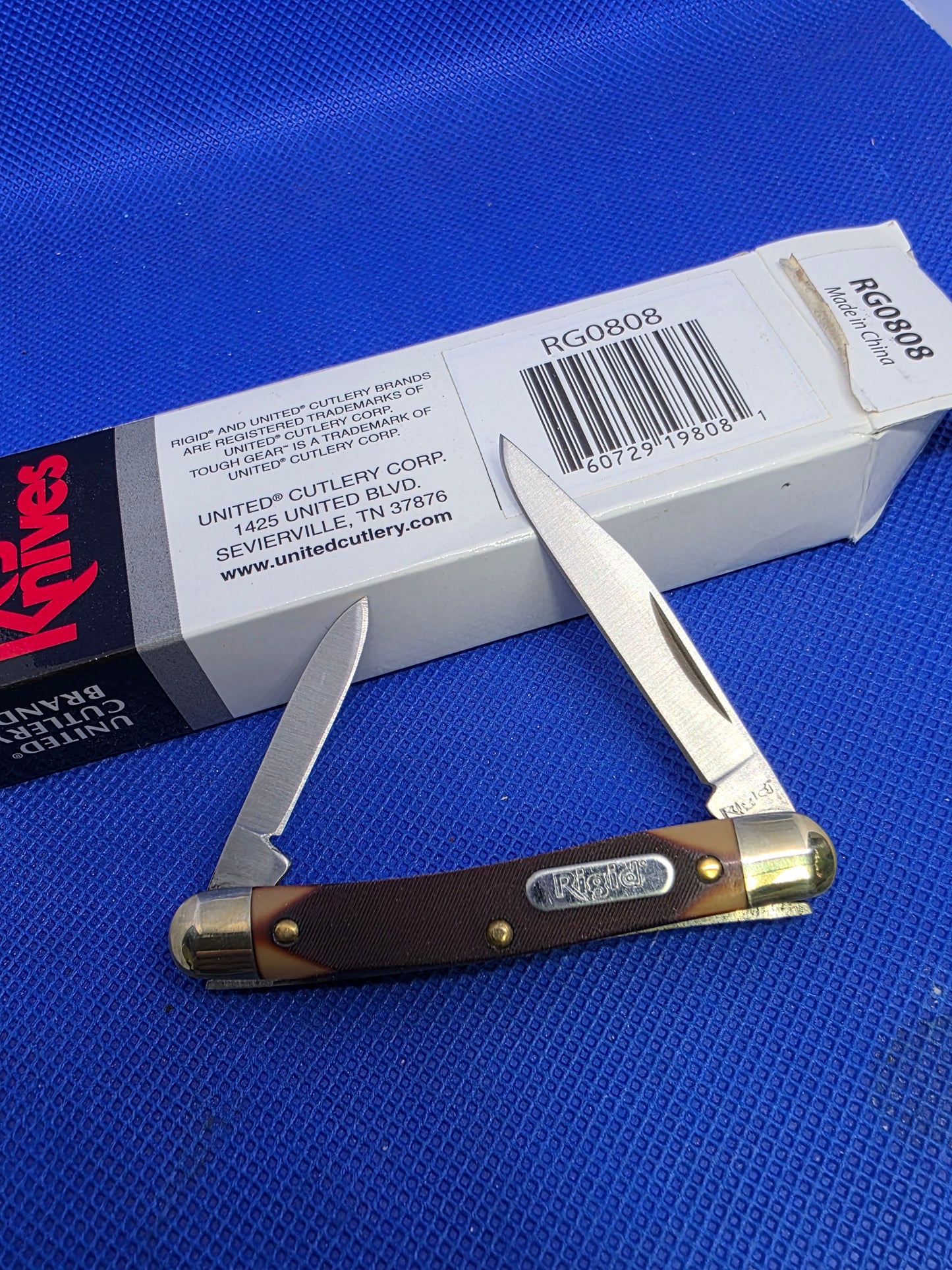 Rigid Small Pen Knife Sawcut Delrin Handles NIB RG0808 by United Cutlery
