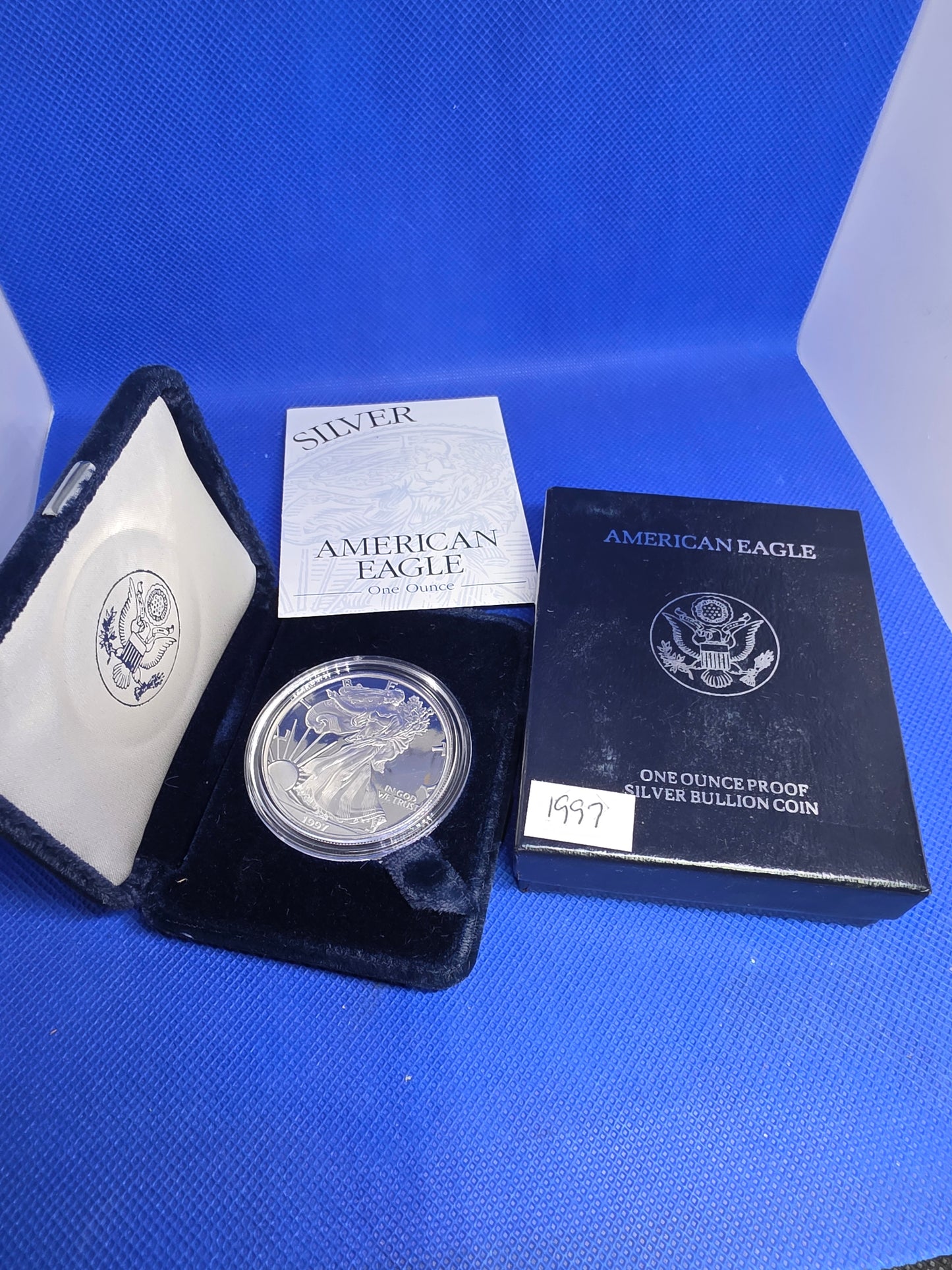 1997 SAE Proof Silver American Eagle $1 New in Box