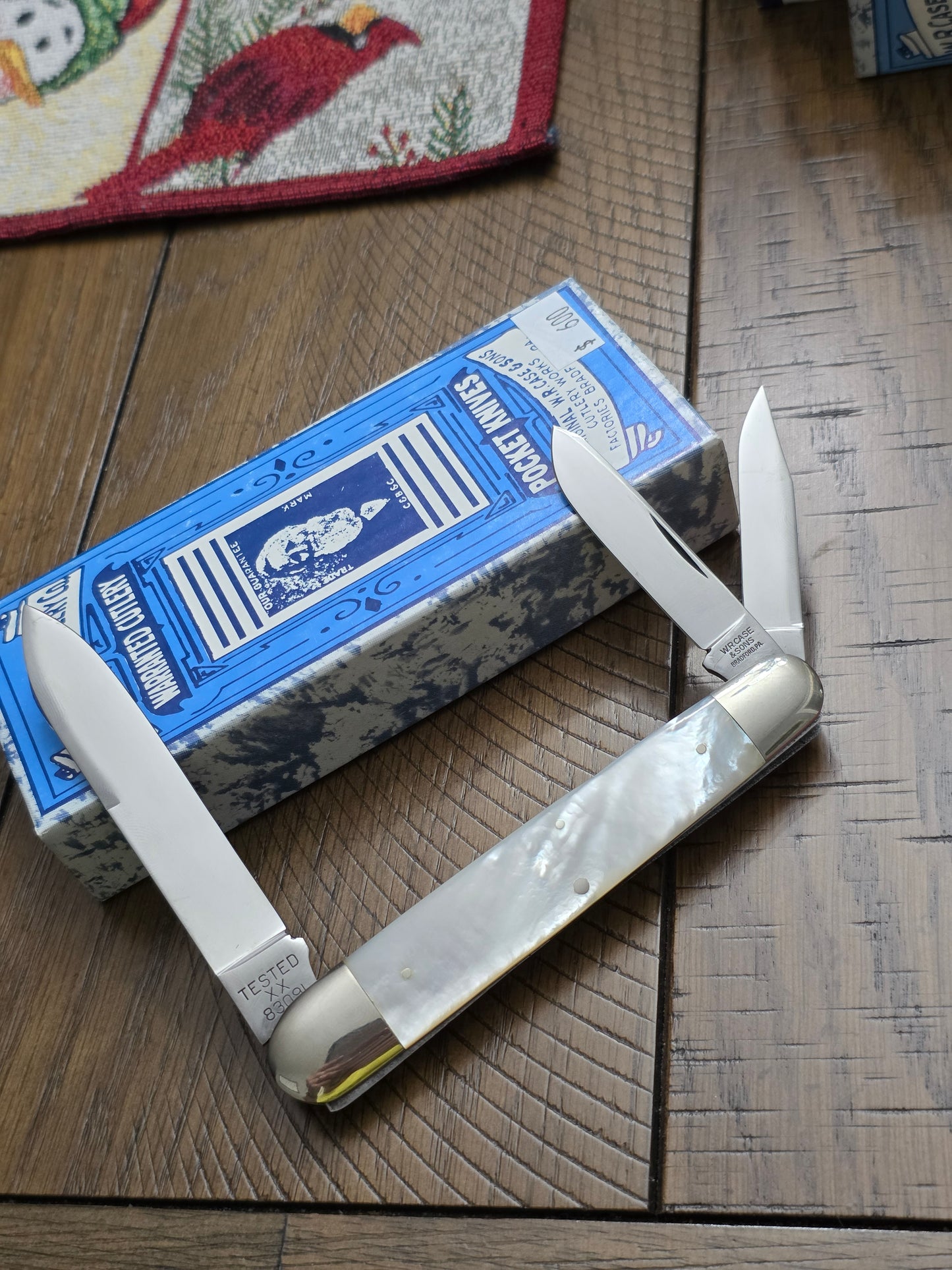 1991 Case XX Classic 83091 Mother of Pearl Cigar Whittler with Etch